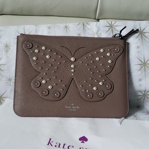 Nwt Kate Spade Butterfly Clutch